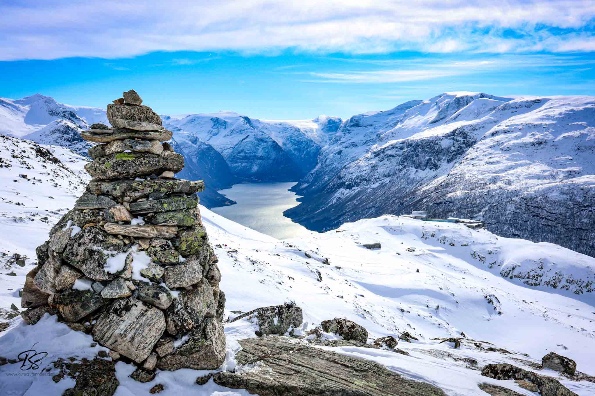 Panoramic view from the top of Loen Skylift